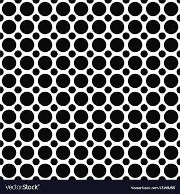 Black white dot pattern design background vector image