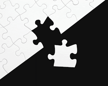 Black & white jigsaw collage | Free PSD - rawpixel