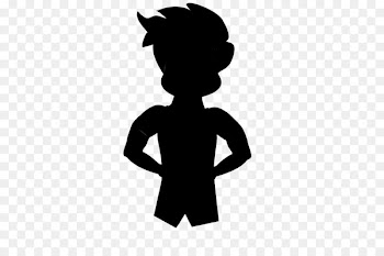 Black White M, Human, Logo, Silhouette, Standing PNG