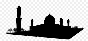 Black White M, Place Of Worship, Silhouette, Landmark, Mosque PNG