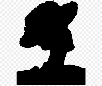 Black White M, Silhouette, Black M, Head PNG