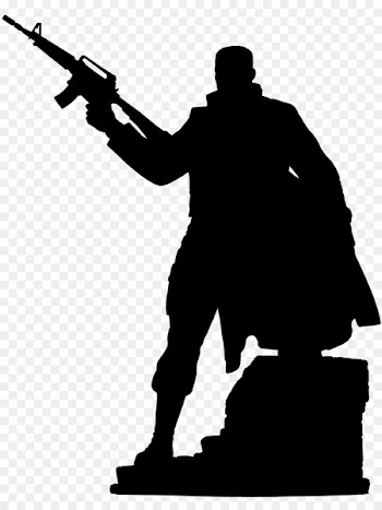 Black White M, Silhouette, Militia, Shooting PNG