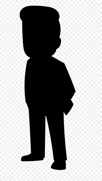 Black White M, Thumb, Human, Standing, Silhouette PNG