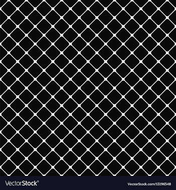 Black white rounded square pattern background vector image