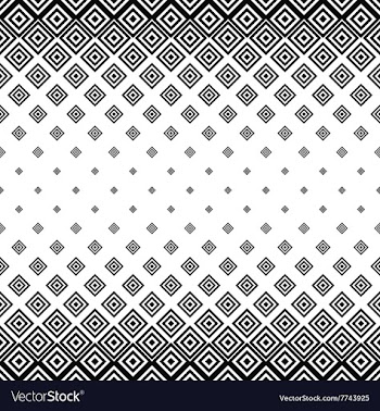Black white seamless horizontal square pattern vector image