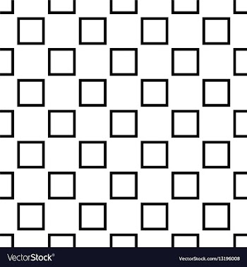 Black white seamless square pattern design vector image