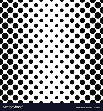 Black white seamless vertical dot pattern vector image