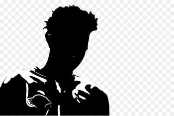 black white silhouette head black-and-white