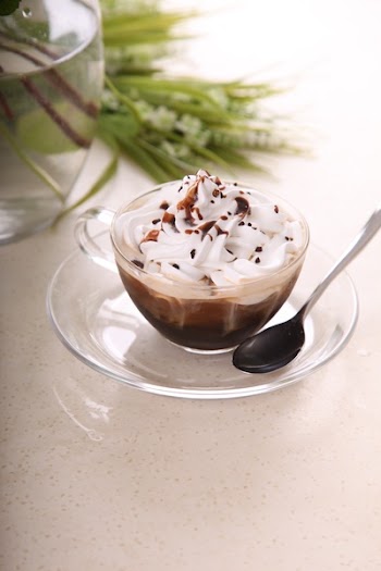 Black White Spoon on Clear Glass Plate