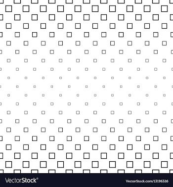 Black white square pattern design background vector image