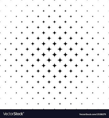 Black white star pattern background - image vector image
