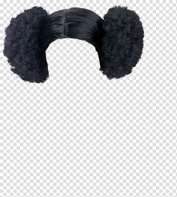 Black wig transparent background PNG clipart