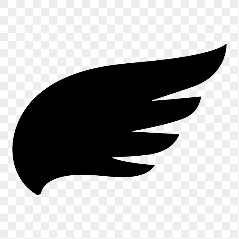Black wing png icon sticker, | Free Icons - rawpixel