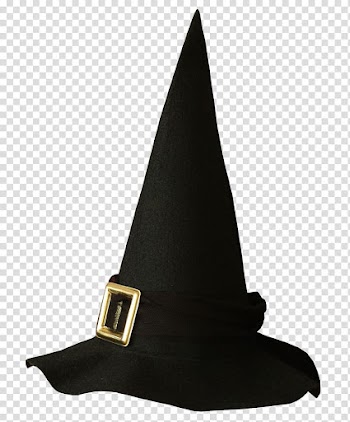 Black witch hat illustration, Witch hat Halloween , Black Witch Hat transparent background PNG clipart