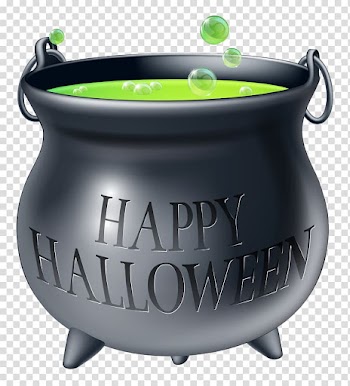Black witches cauldron with green liquid illustration, Cauldron Halloween Confectionery Trick-or-treating Party, Happy Halloween Witch Cauldron transparent background PNG clipart