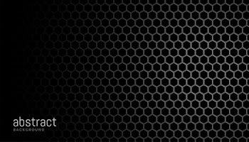 Black  with hexagonal mesh textur Free Vector