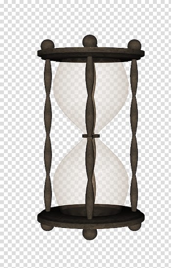 Black wooden framed hourglass transparent background PNG clipart