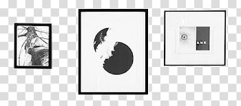 , black wooden framed wall decor transparent background PNG clipart