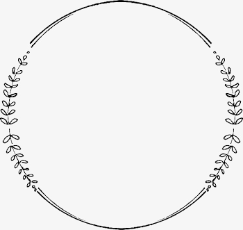 Black Wreath, Round, Wreath, Black PNG and PSD File for Free Download