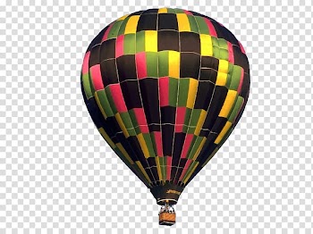 Black, yellow, and green hot air balloon , Hot air balloon , hot air balloon transparent background PNG clipart
