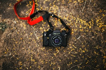 Black Zenit Camera On Ground