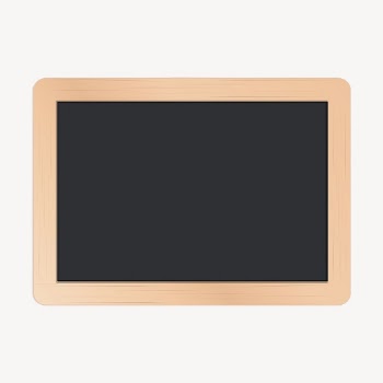 Blackboard clipart, school equipment illustration. | Free Photo - rawpixel