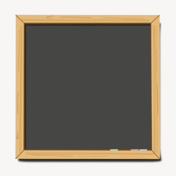 Blackboard clipart, stationery illustration vector. | Free Vector - rawpixel
