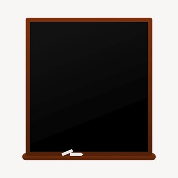 Blackboard collage element, school supply | Free Vector - rawpixel