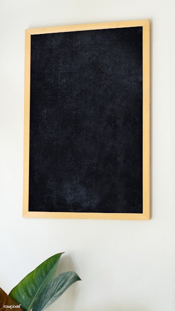 Blackboard hanging on the wall | Free stock psd mockup - 1209963