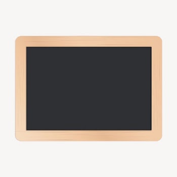 Blackboard sticker, school equipment illustration | Free PSD - rawpixel