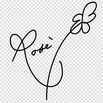 BLACKPINK AUTOGRAPHS BRUSHES S, Rose sign illustration transparent background PNG clipart