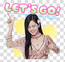 BLACKPINK Line, woman pointing upwards transparent background PNG clipart