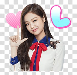 BLACKPINK Line, woman wearing white and blue dress shirt transparent background PNG clipart