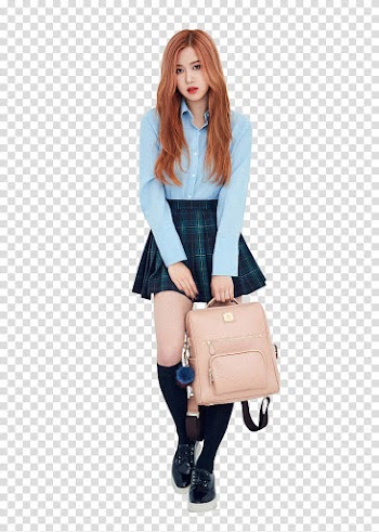 BLACKPINK Rose, woman holding brown leather back transparent background PNG clipart