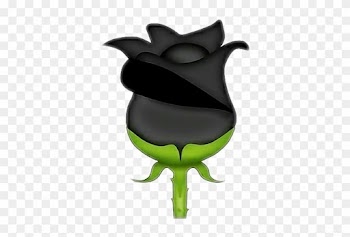 Blackrose Sticker - Black Rose Emoji Png