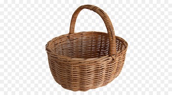Blackwells Farm Produce & Farm Shop Egg in the basket Wicker Basket weaving - Empty Easter Basket Transparent PNG 