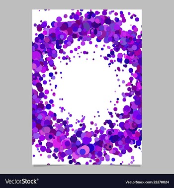 Blank abstract confetti circle page background vector image
