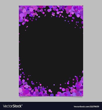 Blank abstract confetti ring flyer background vector image
