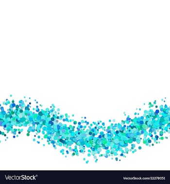 Blank abstract confetti wave background template vector image