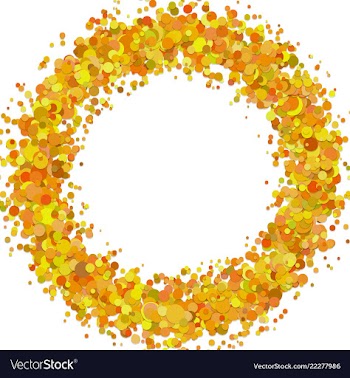 Blank abstract confetti wreath background with vector image