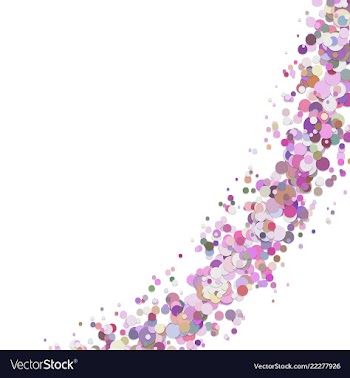 Blank abstract curved confetti background with vector image