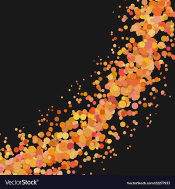 Blank abstract curved confetti background with vector image