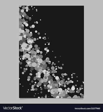 Blank abstract curved confetti flyer background vector image