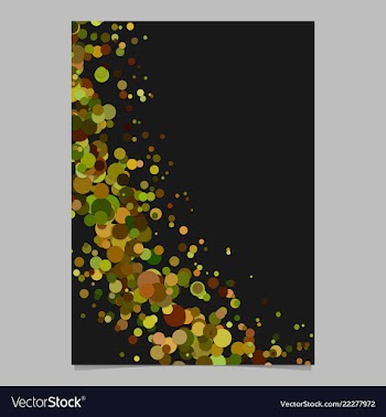 Blank abstract curved confetti flyer background vector image