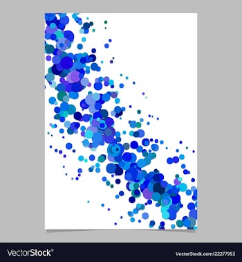Blank abstract curved confetti page background vector image
