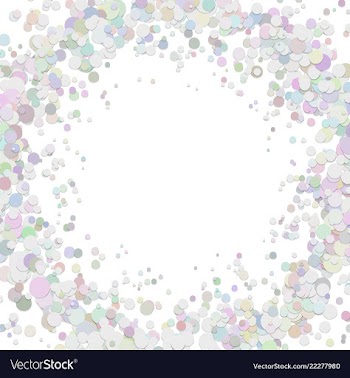 Blank abstract dispersed confetti circle vector image