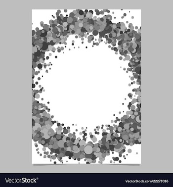 Blank abstract dispersed confetti dot brochure vector image