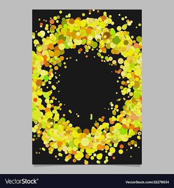 Blank abstract dispersed confetti dot brochure vector image