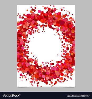 Blank abstract dispersed confetti dot flyer vector image