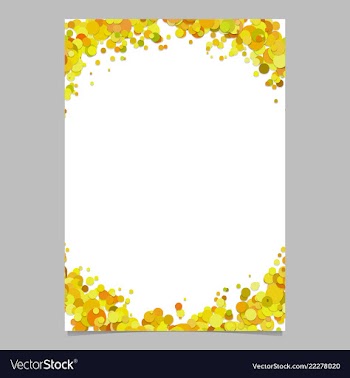 Blank abstract sprinkled confetti dot brochure vector image